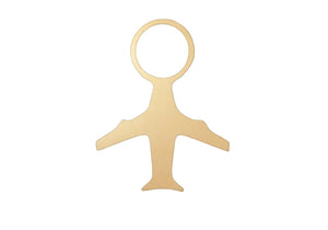 GOLD Airplane Charm - Traveller Charms